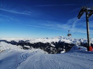 Fototapeta premium Les 3 Vallées, France.