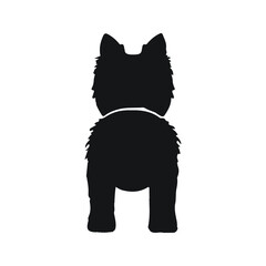 cairn terrier pet dog species silhouette