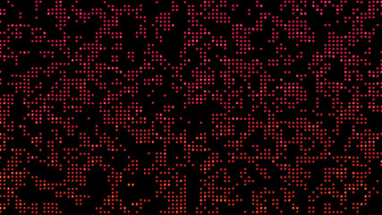 retro neon red background. pattern of neon particles.