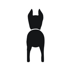 doberman pet dog species silhouette