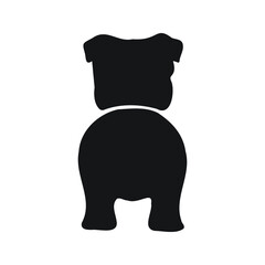 English Bulldog pet dog species silhouette