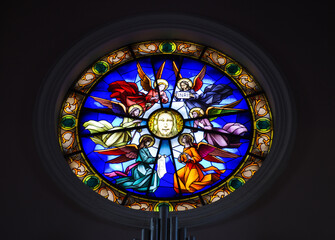 Sanctuary of the Holy Face of Manoppello - Abruzzo - Painted glass rose window