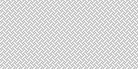Black and white geometric grid background with simple line patterns. Modern abstract vector texture. EPS 10
