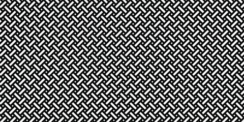 Black and white geometric grid background with simple line patterns. Modern abstract vector texture. EPS 10