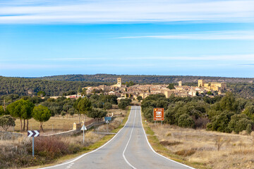 Fototapeta na wymiar exterior views of the town of Pedraza in the province of Segovia