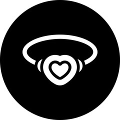 necklace glyph icon