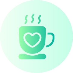 hot chocolate gradient icon