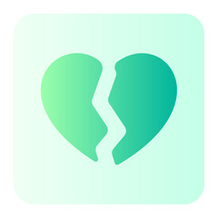 broken heart gradient icon
