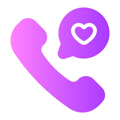 phone call gradient icon