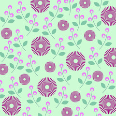seamless pattern with flowers