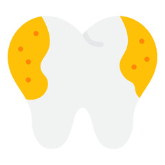 caries flat icon