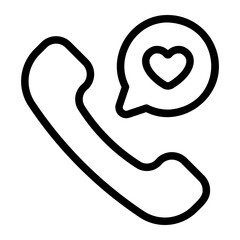 phone call line icon