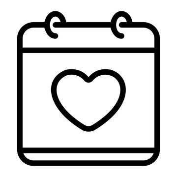 romantic date line icon