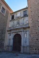Fototapeta na wymiar entrance to the church of st john the baptist