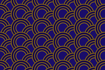 seamless pattern with circles blue