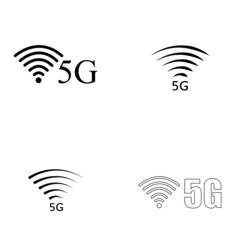 5G Icon vector flat design