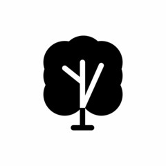 Tree vector icon, tree silhouette design