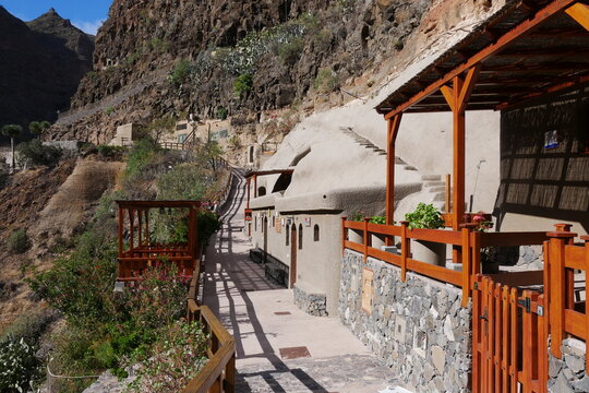 H&ouml;hlenwohnungen im Barranco de Guayadeque auf Gran Canaria