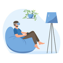 People Virtual Reality 3d Glasses VR Augmented