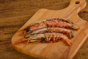 Tasty big Langoustine over the board
