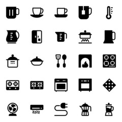 Glyph icons for kitchen.
