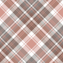 Seamless pattern in gray, pink, brown and white colors for plaid, fabric, textile, clothes, tablecloth and other things. Vector image. 2