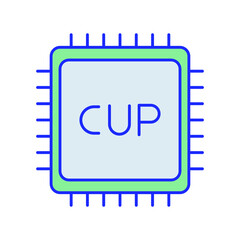 Processor Vector icon which is suitable for commercial work and easily modify or edit it

