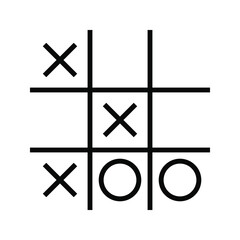 tic tac toe icon. simple vector illustration