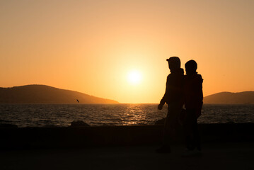 sunset sea sun beach istanbul city life