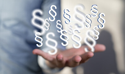 Paragraf und Paragraphen als Panorama