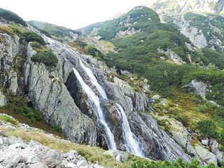 Mountain flowing through the national park Spring, summer. Perfect for wallpaper. 