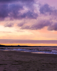 Obraz premium Sunset on the baltic sea