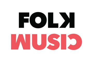 Modern, simple, bold typographic design of a saying 