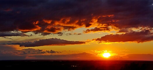 sky, sunset, sun, clouds, cloud, nature, sunrise, orange, red, blue, dusk, landscape, light, evening, beautiful, cloudscape, sunlight, beauty, weather, yellow, color, horizon, dawn, fire, night