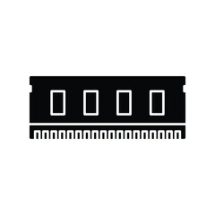 Ram memory Vector icon which is suitable for commercial work and easily modify or edit it


