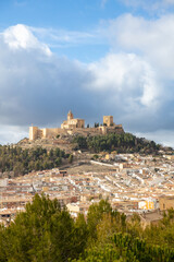 Fototapeta na wymiar Alcala al real- beautiful old castle in Spain village