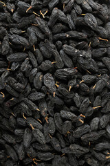 A set of dried fruits for proper healthy nutrition close-up top view