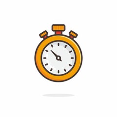 Illustration vector graphic of timer. Timer minimalist style isolated on a white background. Illustration Suitable for illustration of timer products, etc.