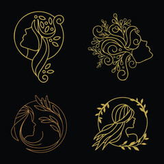 abstract spa logo design