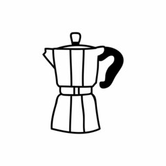 doodle coffee vector icon