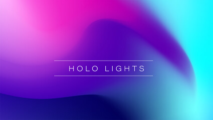 branstripesmulHolo Lights. Vector Blue Purple Hologram Dreamy Background. Rainbow Iridescent Gradient. Minimalist Holographic Fluid Wallpaper.  Neon Opalescent Banner. Modern Tech Music Design.ticolor