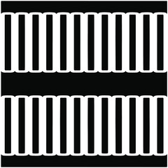 Seamless ethnic pattern.Abstract Geometric Pattern generative computational art illustration.Black and 
white pattern for wallpapers and backgrounds. 