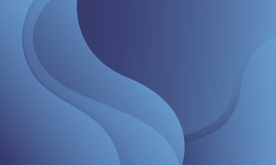 Abstract blue wave background. Vector illustration