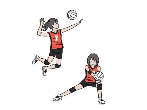 High School Girls Volleyball Images Browse 311 Stock Photos Vectors And Video Adobe Stock