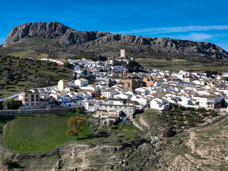 vistas del municipio rural de Cañete la Real en la provincia de Málaga, España