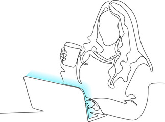 One continuous line is the concept. Vector illustration. Continuous line drawing of loan officer negotiating with bank client about credit application business entities parties. 