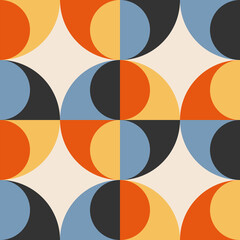 Trendy minimalist seamless pattern with abstract creative geometric composition - 479179916