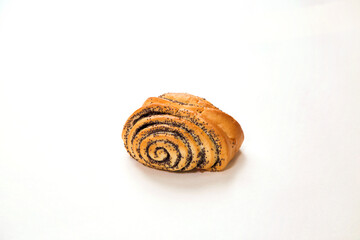 Fresh sesame seed roll bun freash baked tasty bakery