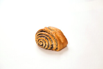 Fresh sesame seed roll bun freash baked tasty bakery