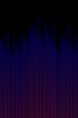 Abstract dark background with bright elements. Soundtrack, colored iceberg